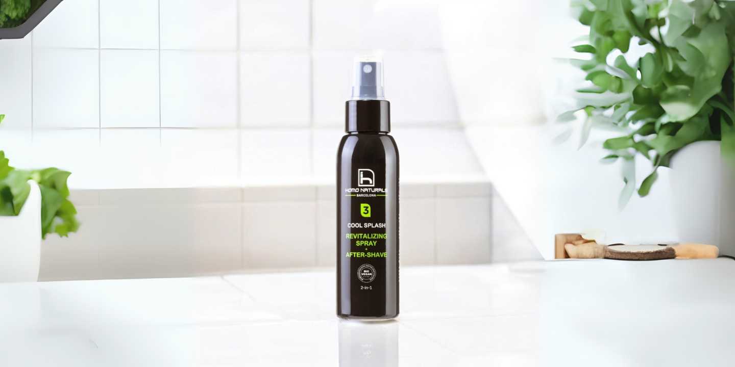 Tónico en spray revitalizante para hombre + after-shave 2-en-1