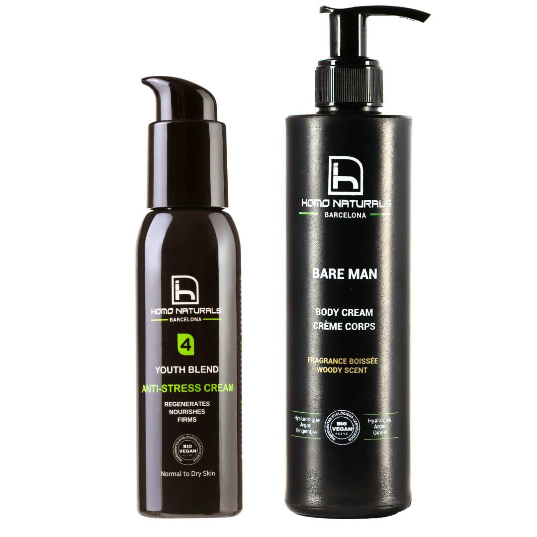 Crema antiarrugas para hombre y crema corporal para hombre