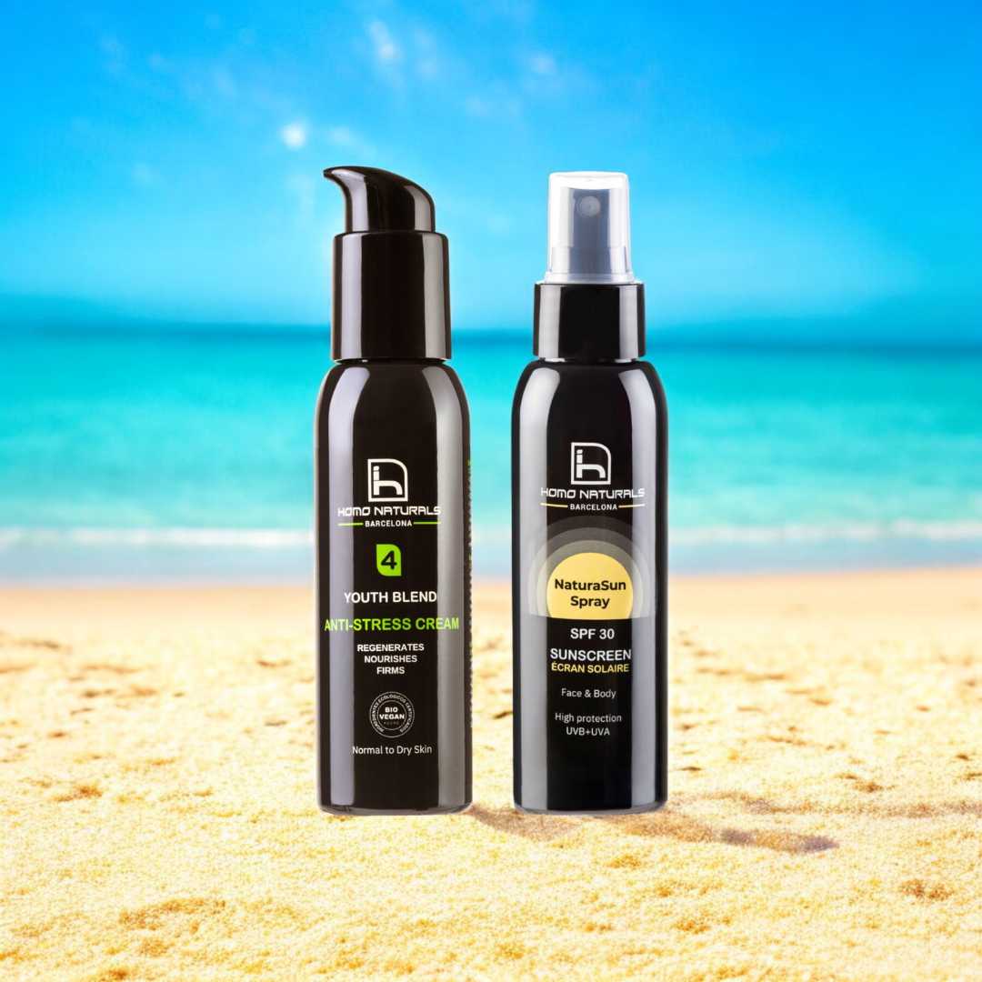 Crema antiarrugas hombre con protector solar