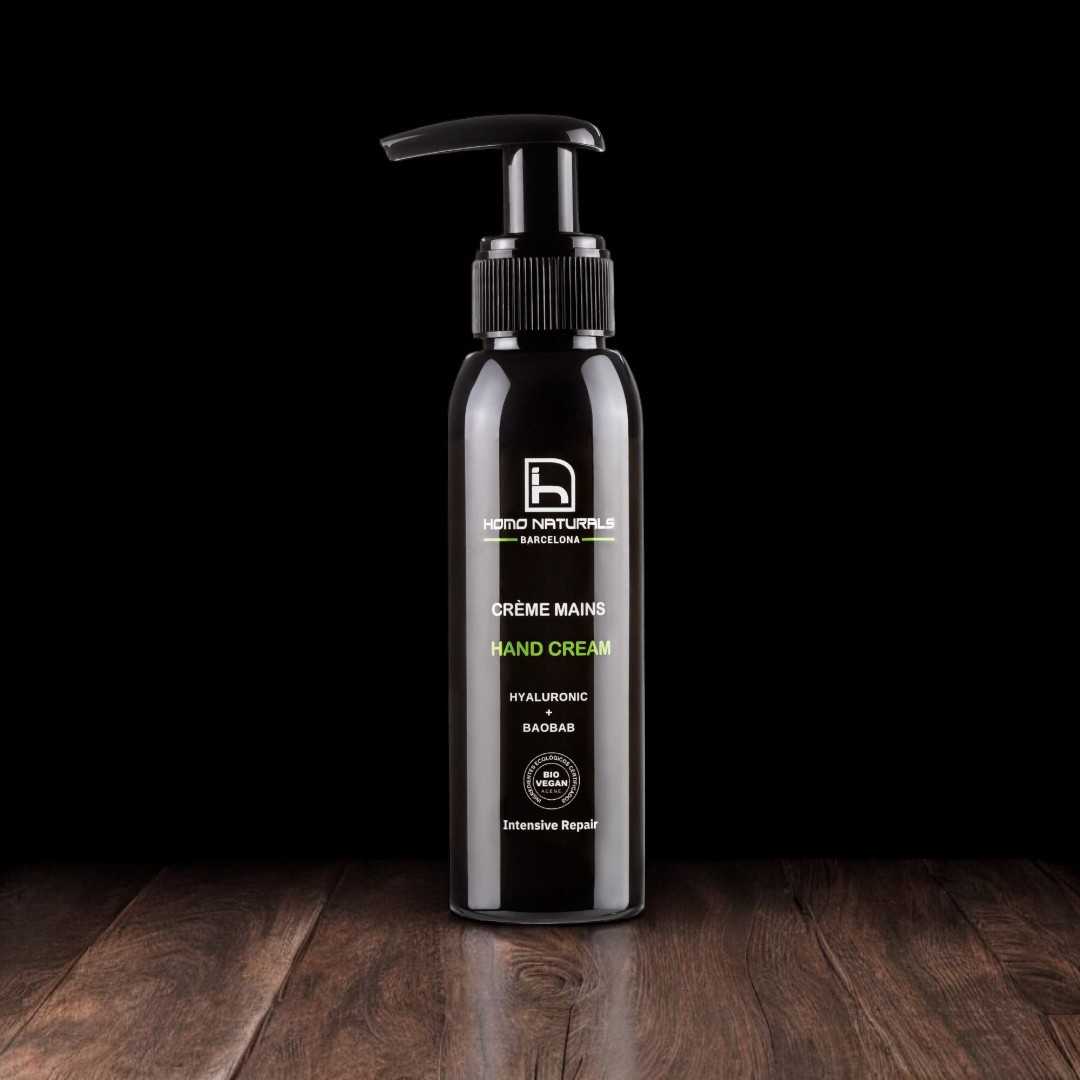 Crema de manos para hombre. 100% natural. Certificada bio + vegan. Con baobab, el árbol farmacia.