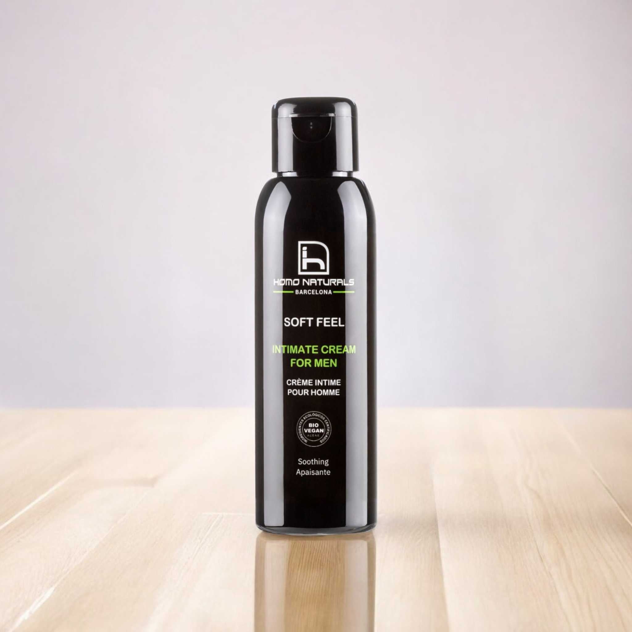 Crema íntima natural para hombre. Ecológica y vegana. Sin derivados del petróleo.