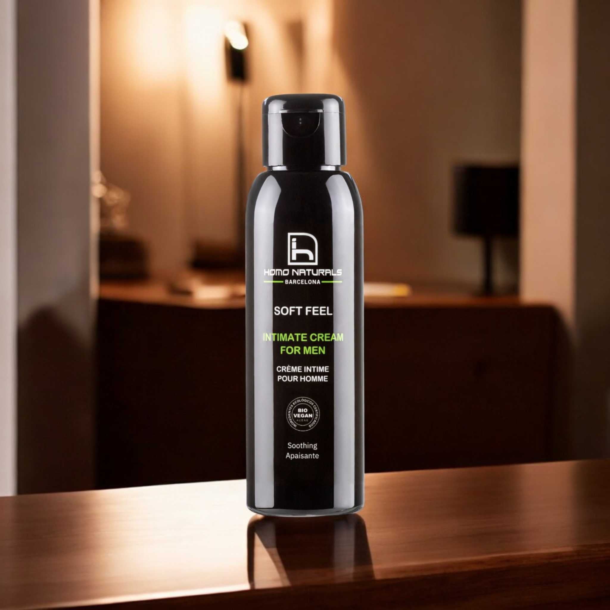 Crema calmante íntima natural para hombres. Cuidado íntimo natural.