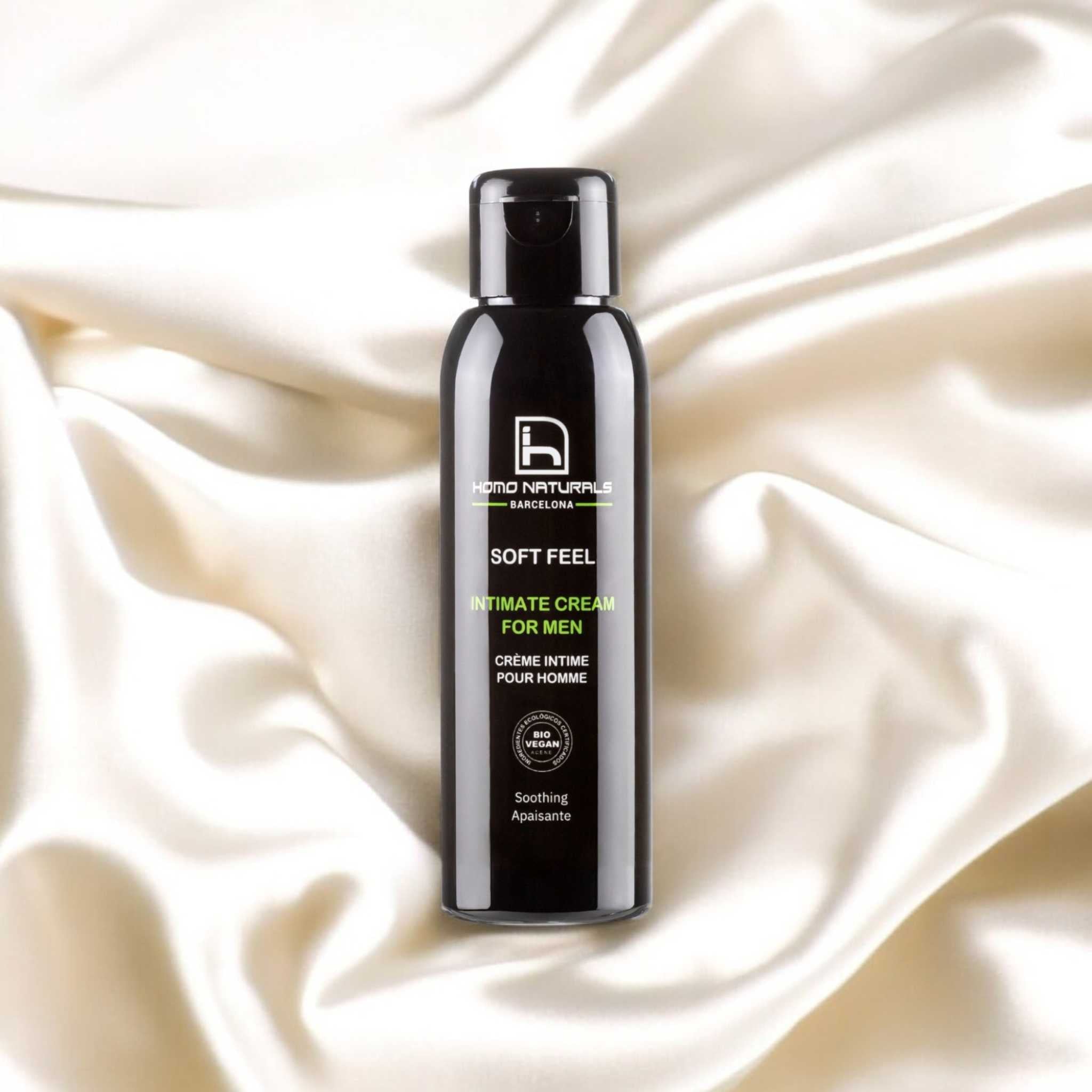 Crema íntima reparadora para hombres. Cuidado natural y dermoprotector masculino.