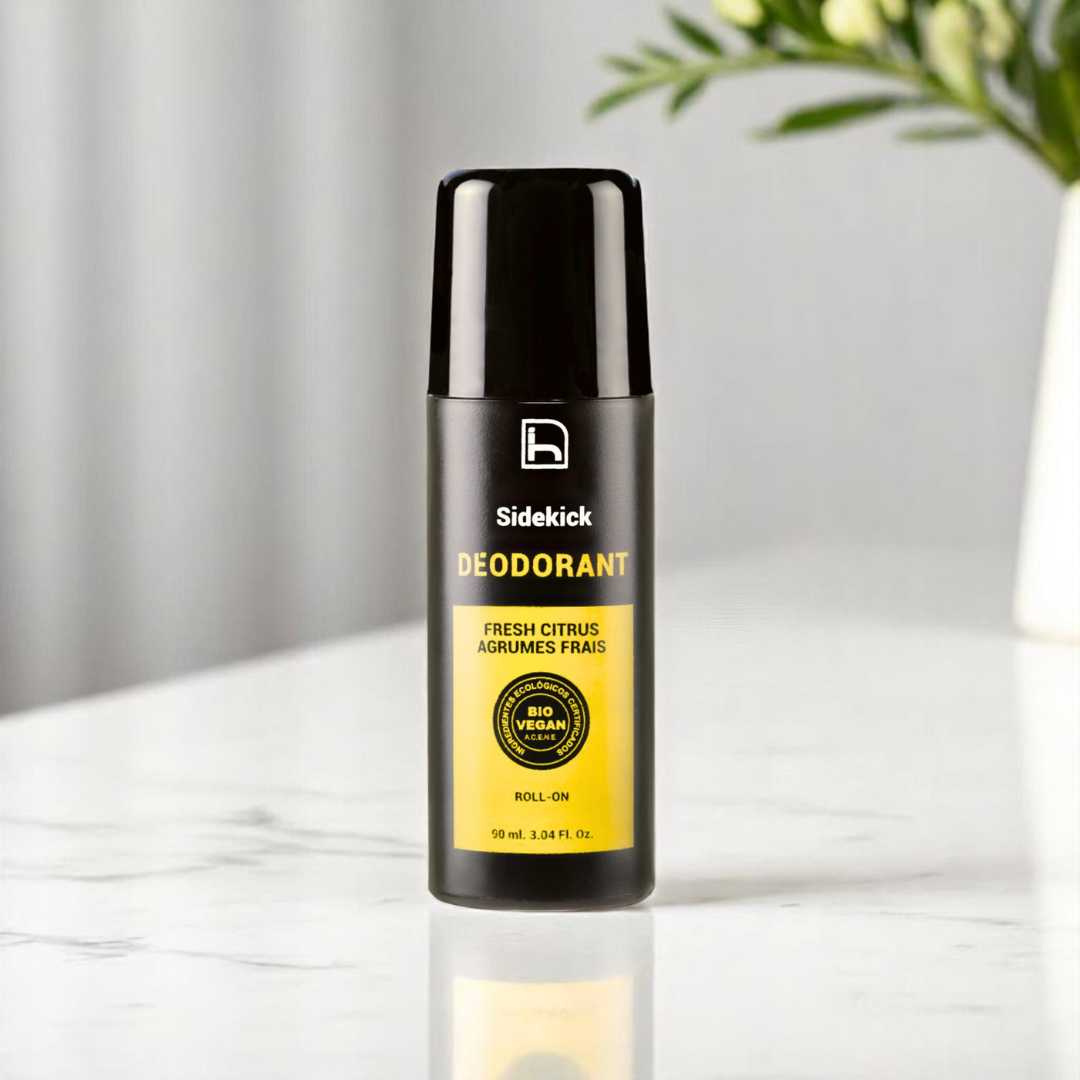 Desodorante natural sin aluminio para hombre. Sin parabenos y sin alcohol. Potente antibacteriano 24 horas. Ecológico y vegano.