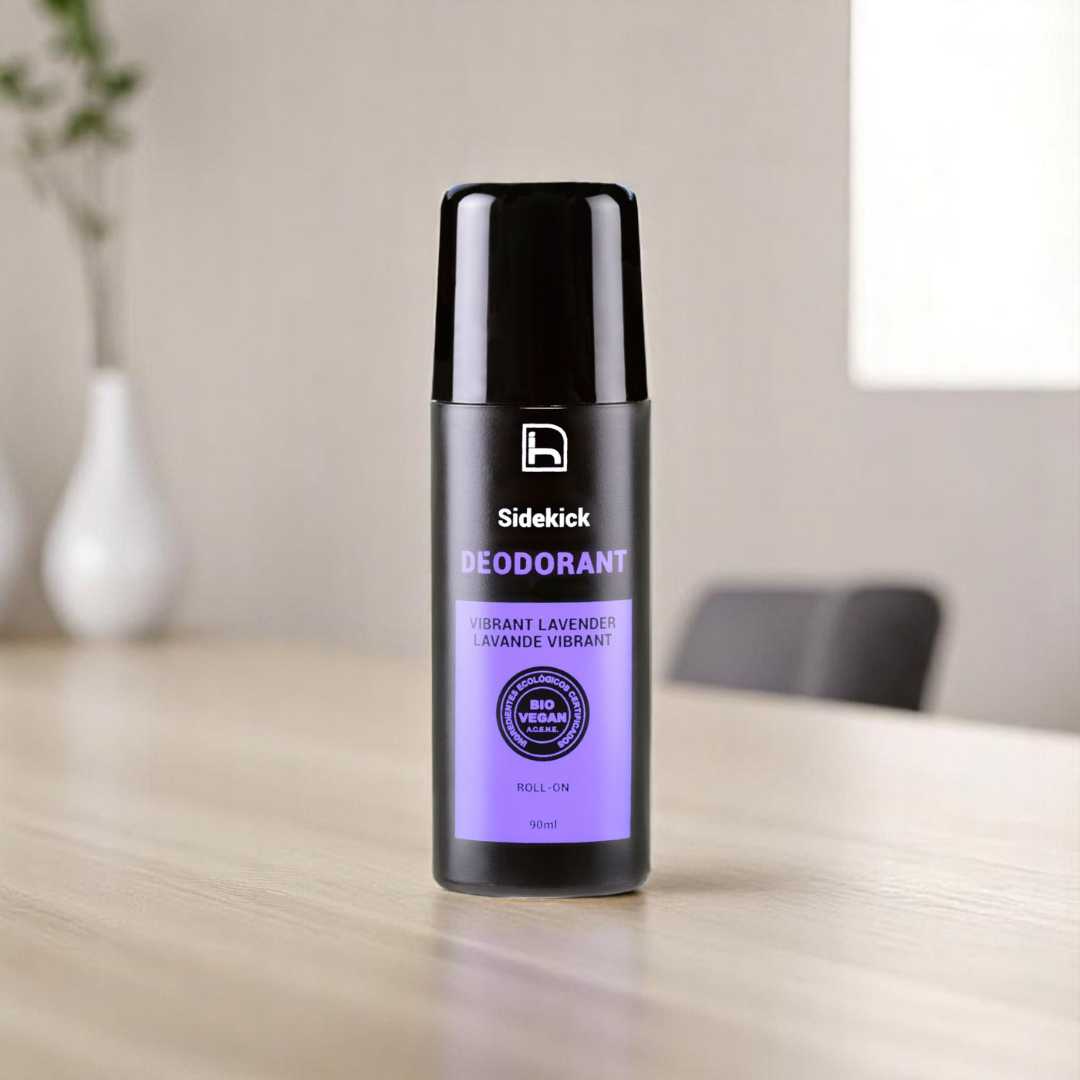 Desodorante natural para hombre. Sin aluminio y sin alcohol. Roll on con fórmula antibacteriana. Sin parabenos. Certificado Bio + Vegan.