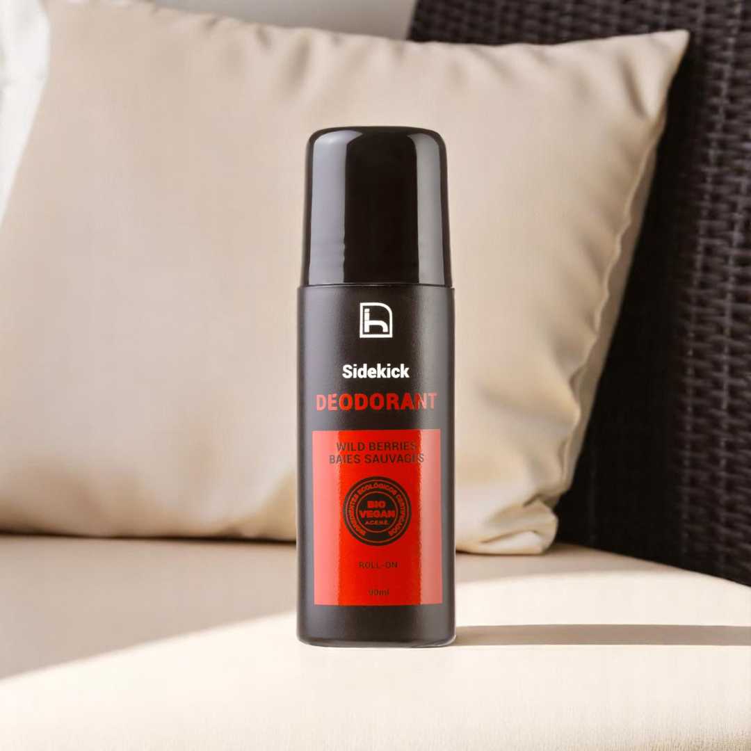 Desodorante natural sin alcohol para hombre. Potente fórmula antibacteriana 24 horas. Sin parabenos. Certificado ecológico y vegano.