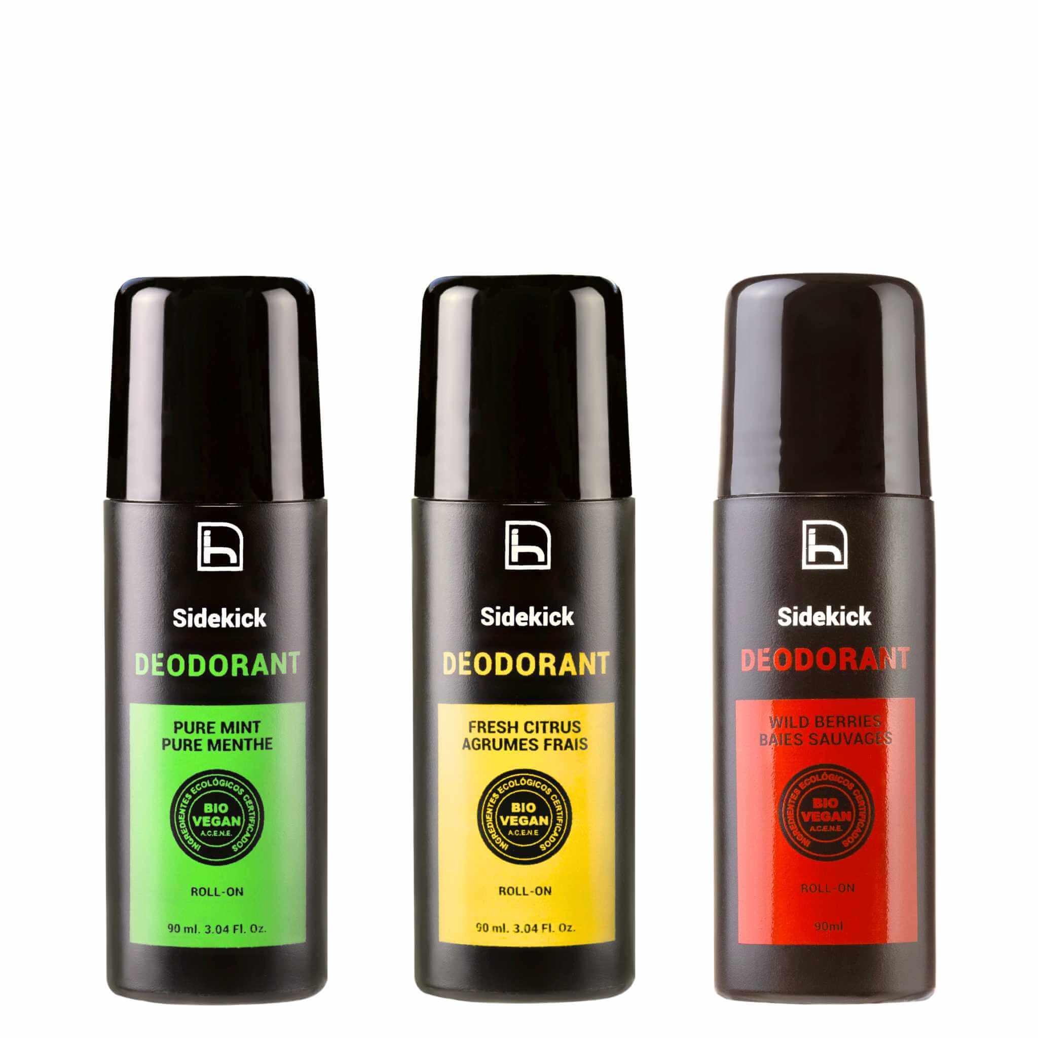 Desodorantes eficaces para hombre que funcionan. Potente fórmula antibacteriana en roll-on. Sin aluminio y sin alcohol. Sin parabenos.