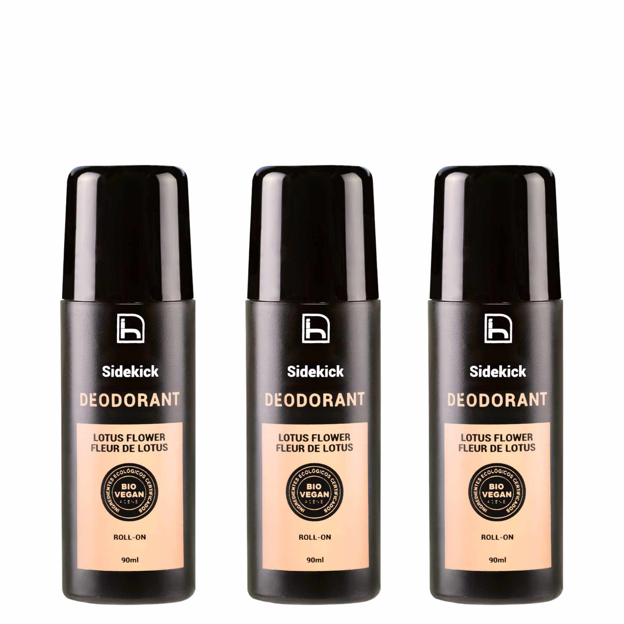 Desodorantes naturales para hombre sin aluminio y sin alcohol. Roll on antibacteriano con certificación ecológica y vegana. Sin parabenos.