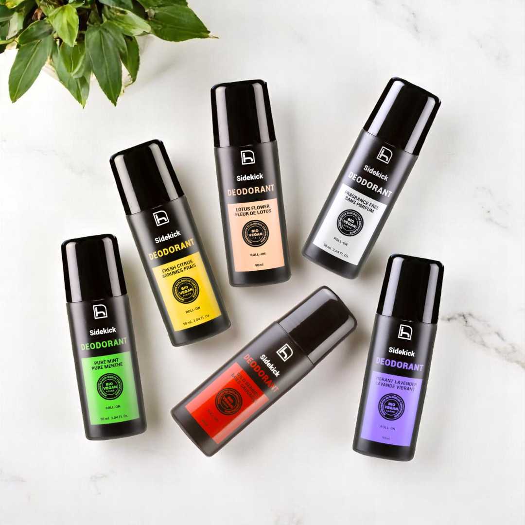 Desodorantes naturales para hombre, sin aluminio y sin alcohol en roll on. Ecológicos y veganos. Sin parabenos. Potente fórmula antibacteriana.