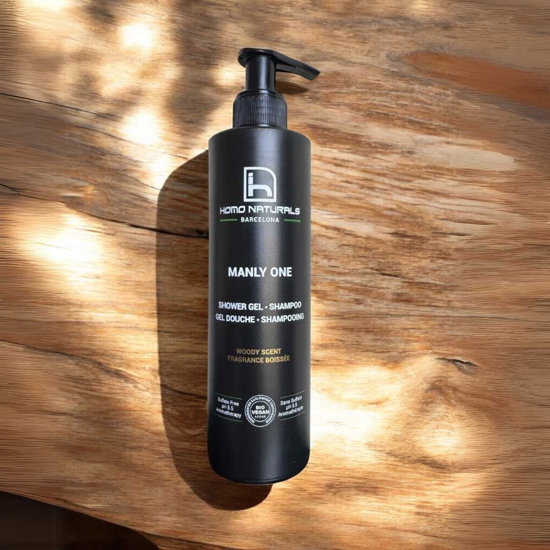 Gel de ducha ecologico para hombre. Sin Sulfatos. Bio + Vegan