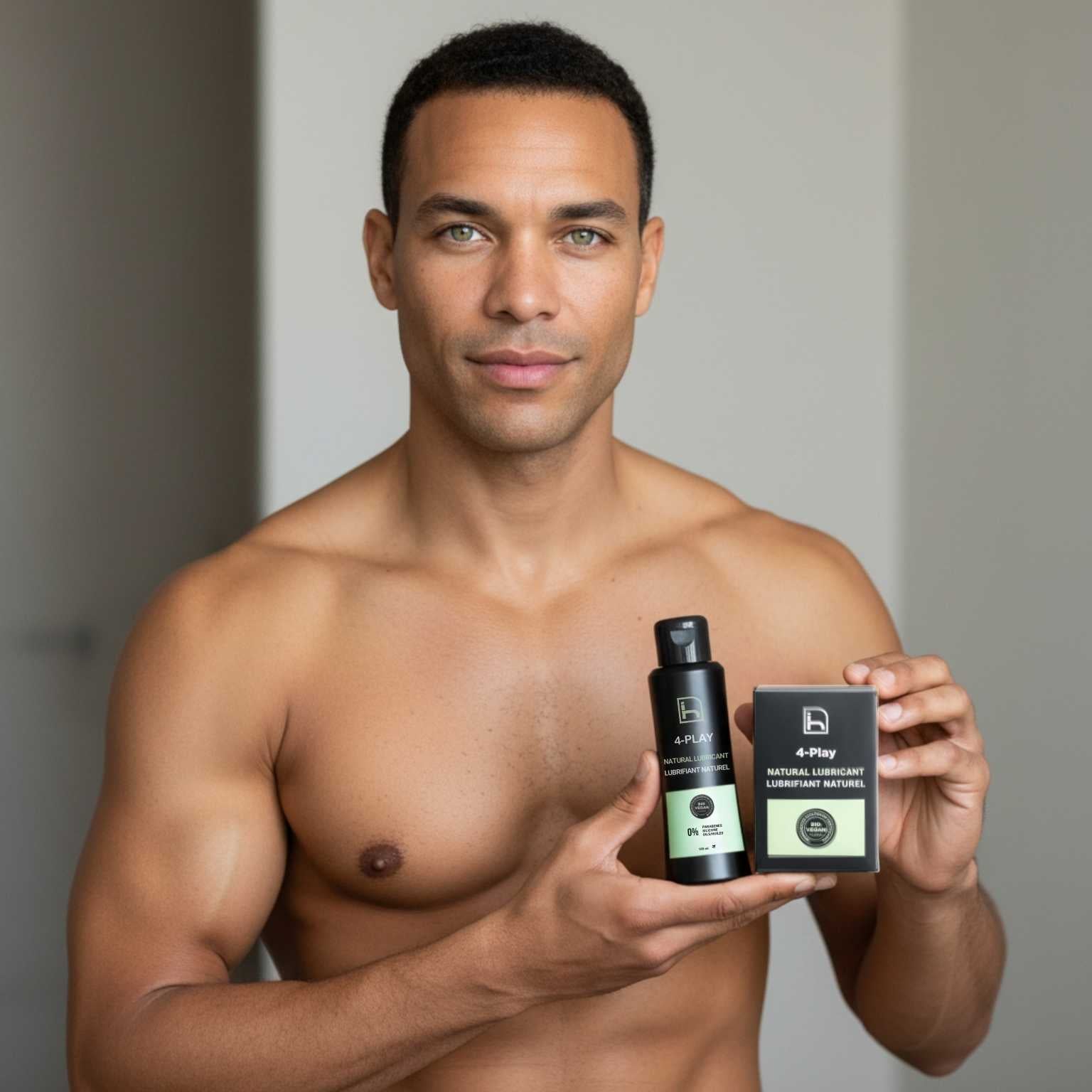 Lubricante íntimo natural base agua para hombre, gel lubricante íntimo sin siliconas ni parabenos, compatible con preservativos, ideal para el cuidado íntimo del hombre y una lubricación suave, segura y confortable