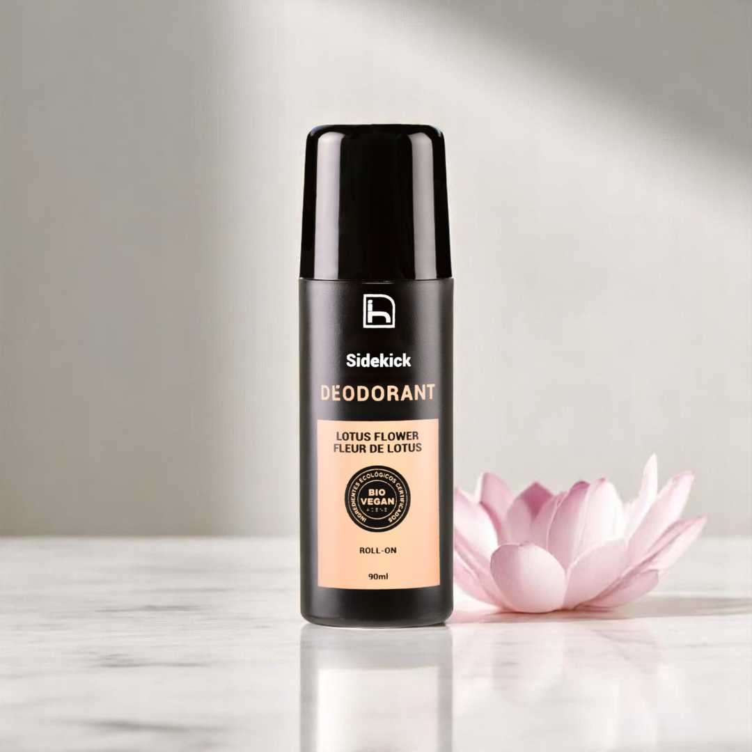Mejor desodorante para hombre. Roll on sin aluminio y sin alcohol. Certificado ecológico y vegano. Sin parabenos. Antibacteriano 24 horas.