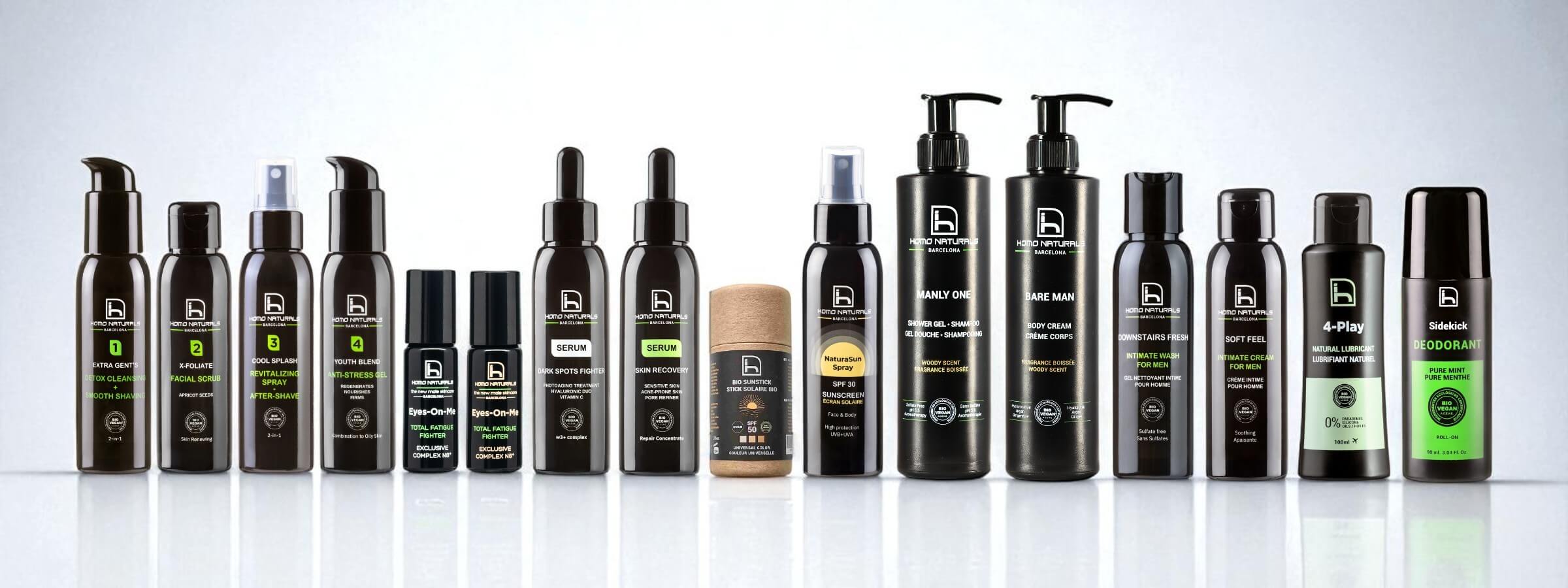 Los mejores productos para el cuidado de la piel del hombre. Productos naturales, ecológicos y veganos de cosmética masculina.