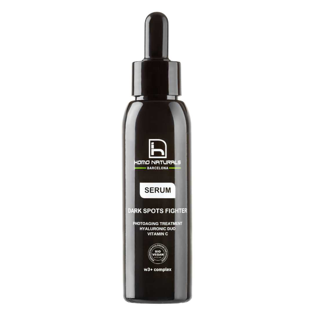 Serum facial antiedad para hombre con acido hialurónico. Serum antimanchas