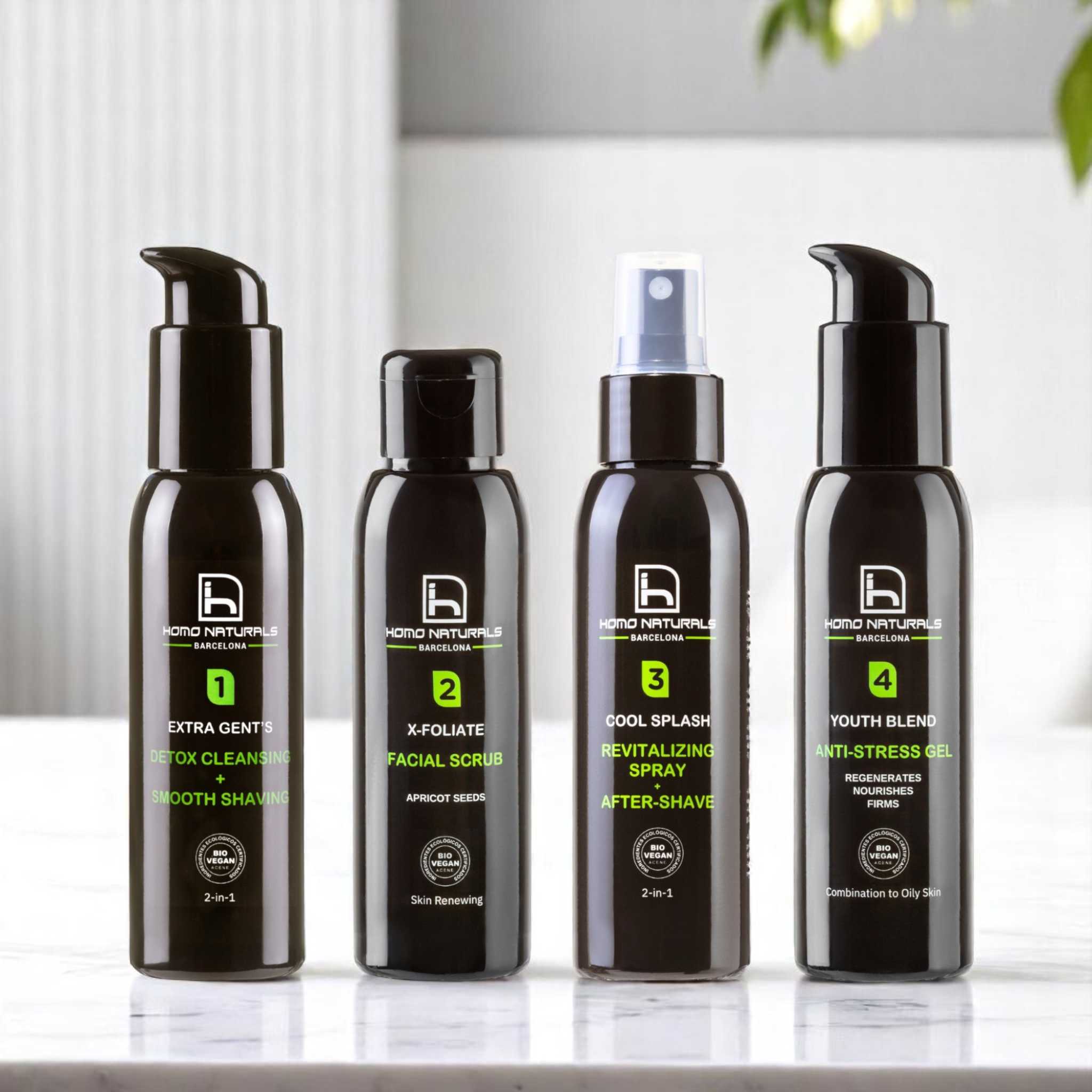 Tratamiento antiedada para hombre con crema antiarrugas piel grasa.