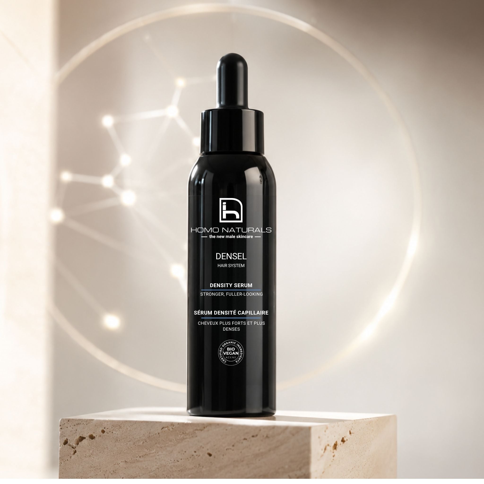 Serum para hombre con cabello fino y con tendencia a la caída.