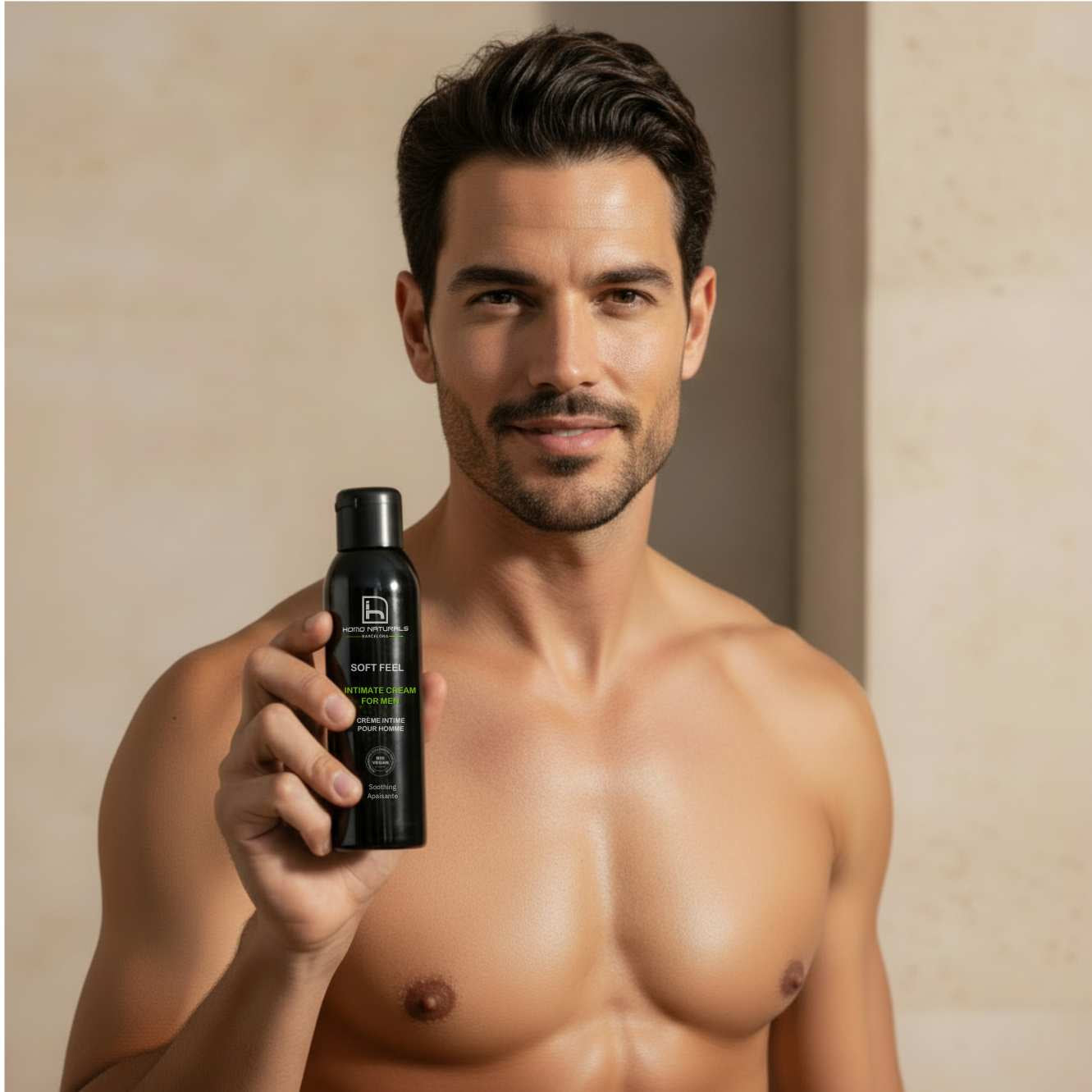 Crema íntima reparadora para hombre, hidratante y calmante para el cuidado íntimo masculino, fórmula natural dermoprotectora ideal para aliviar irritaciones y mantener la piel del hombre sana y protegida