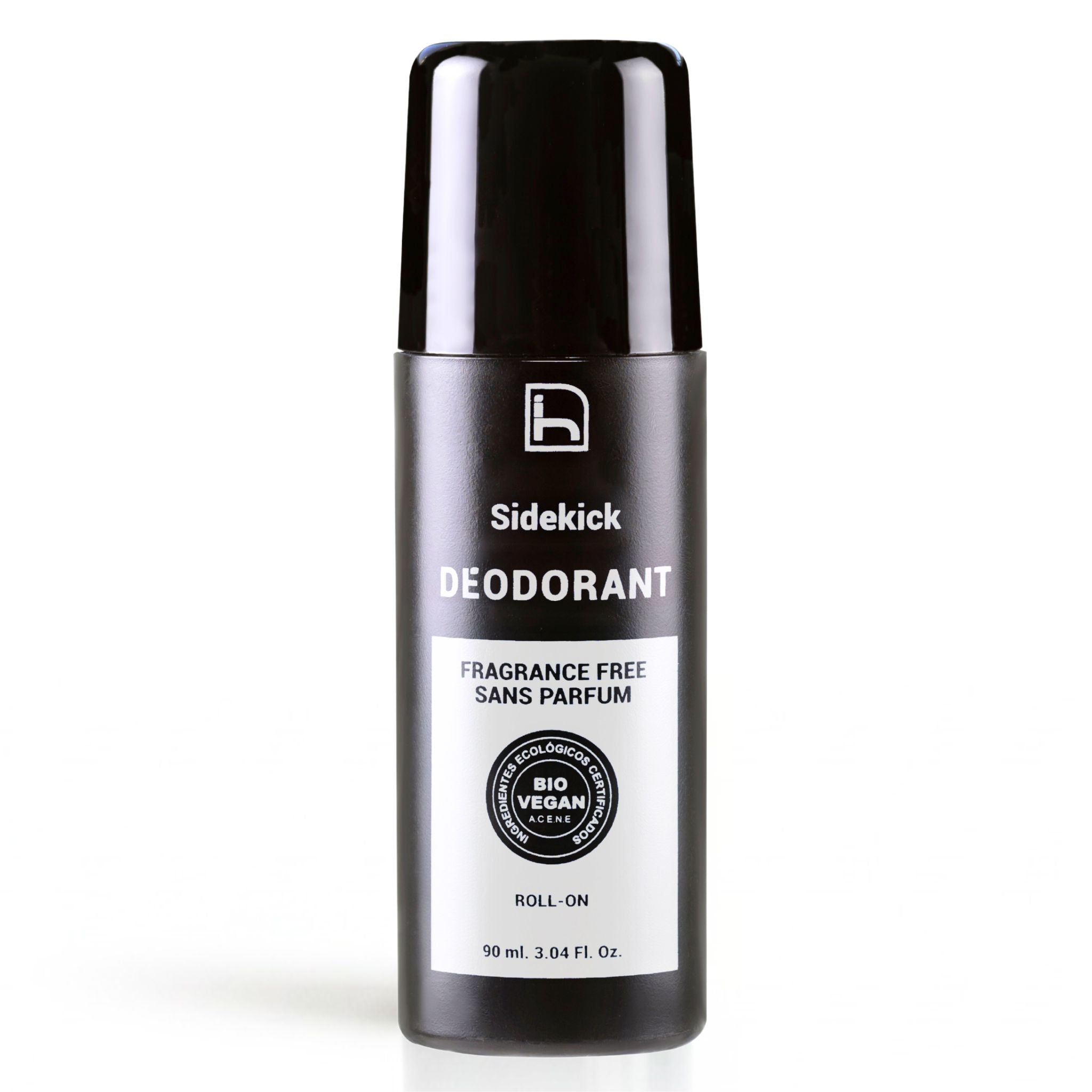 Desodorante natural para hombre, sin perfume, sin aluminio y sin alcohol. Ecológico y vegano. Antibacteriano. Roll-on.