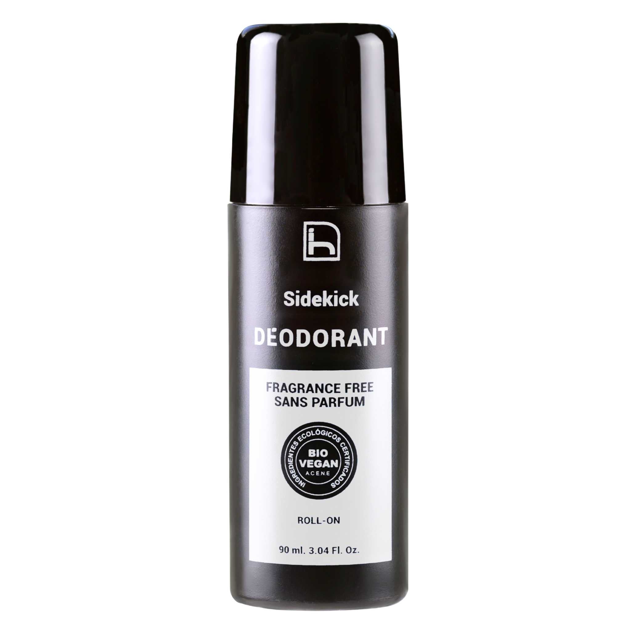 Desodorante natural para hombre, sin perfume, sin aluminio y sin alcohol. Ecológico y vegano. Antibacteriano. Roll-on.