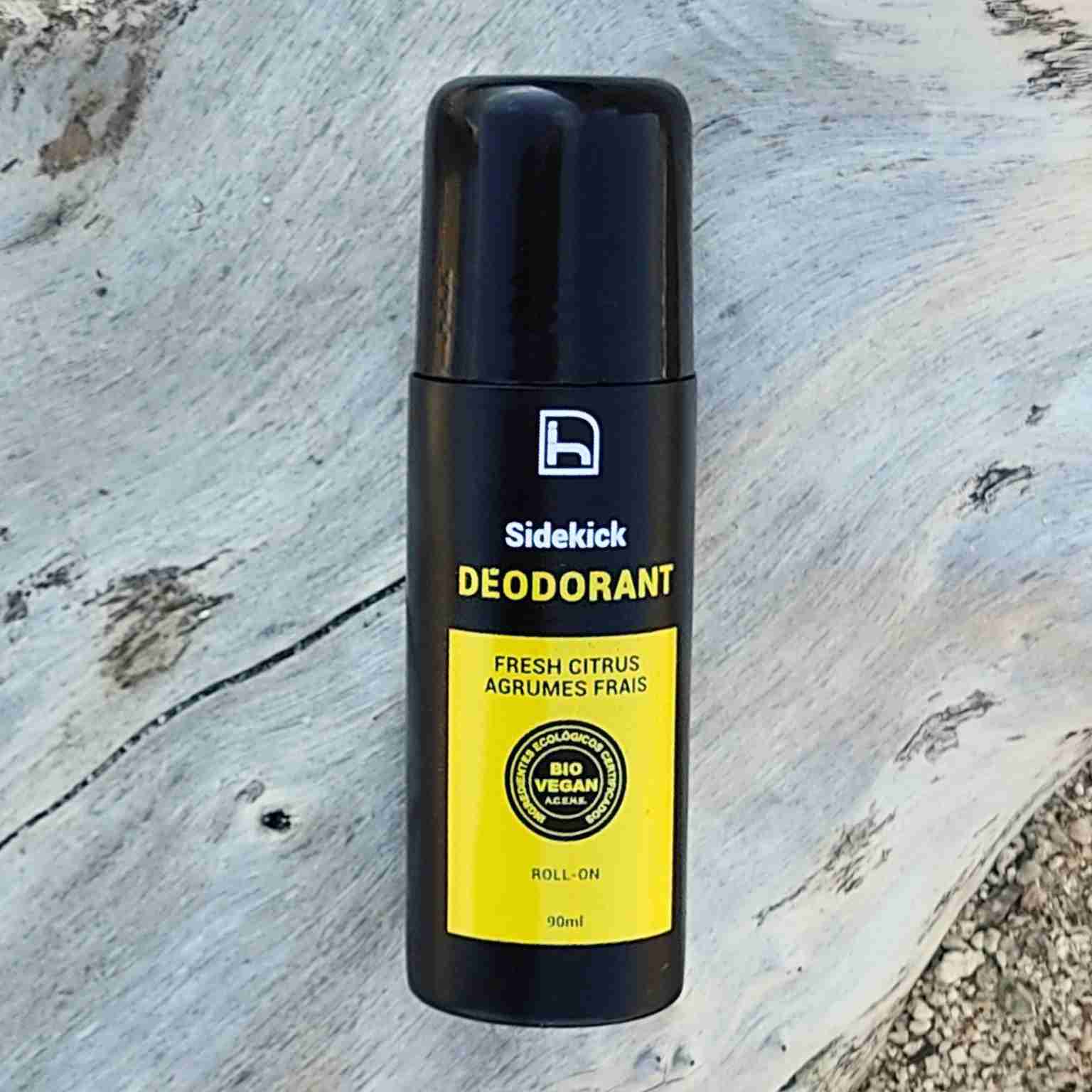 Aluminum-free and alcohol-free deodorant for men. Roll on. Natural, organic and vegan