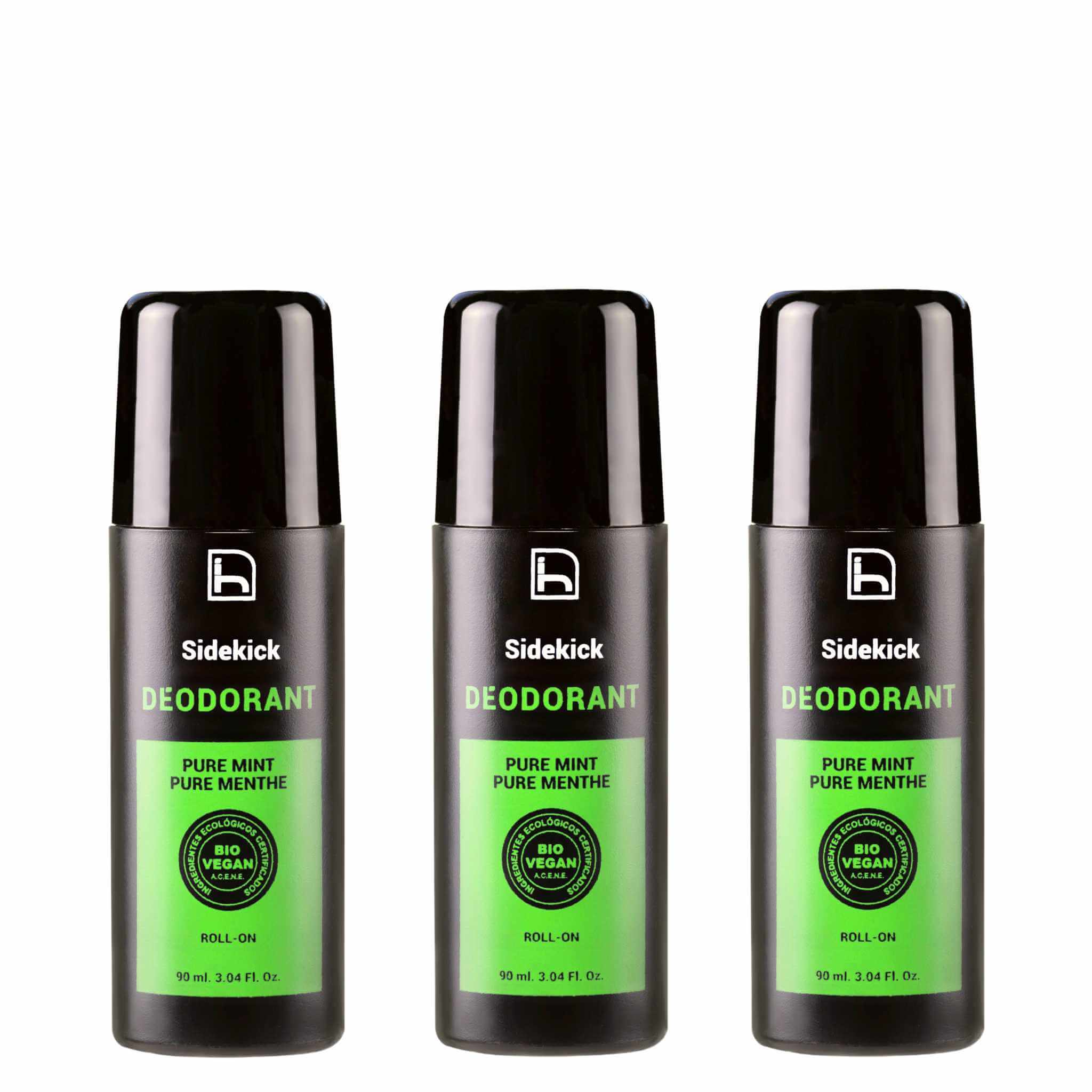 Desodorantes para hombre naturales sin aluminio y sin parabenos. Fórmula eficaz contra malos olores con activos antibacterianos.