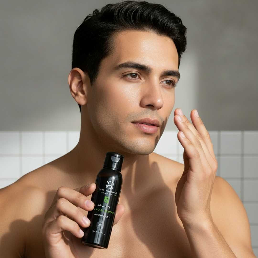 Exfoliante facial micro granulos de albaricoque. Certificado natural, ecológico y vegano. Sin microplásticos.