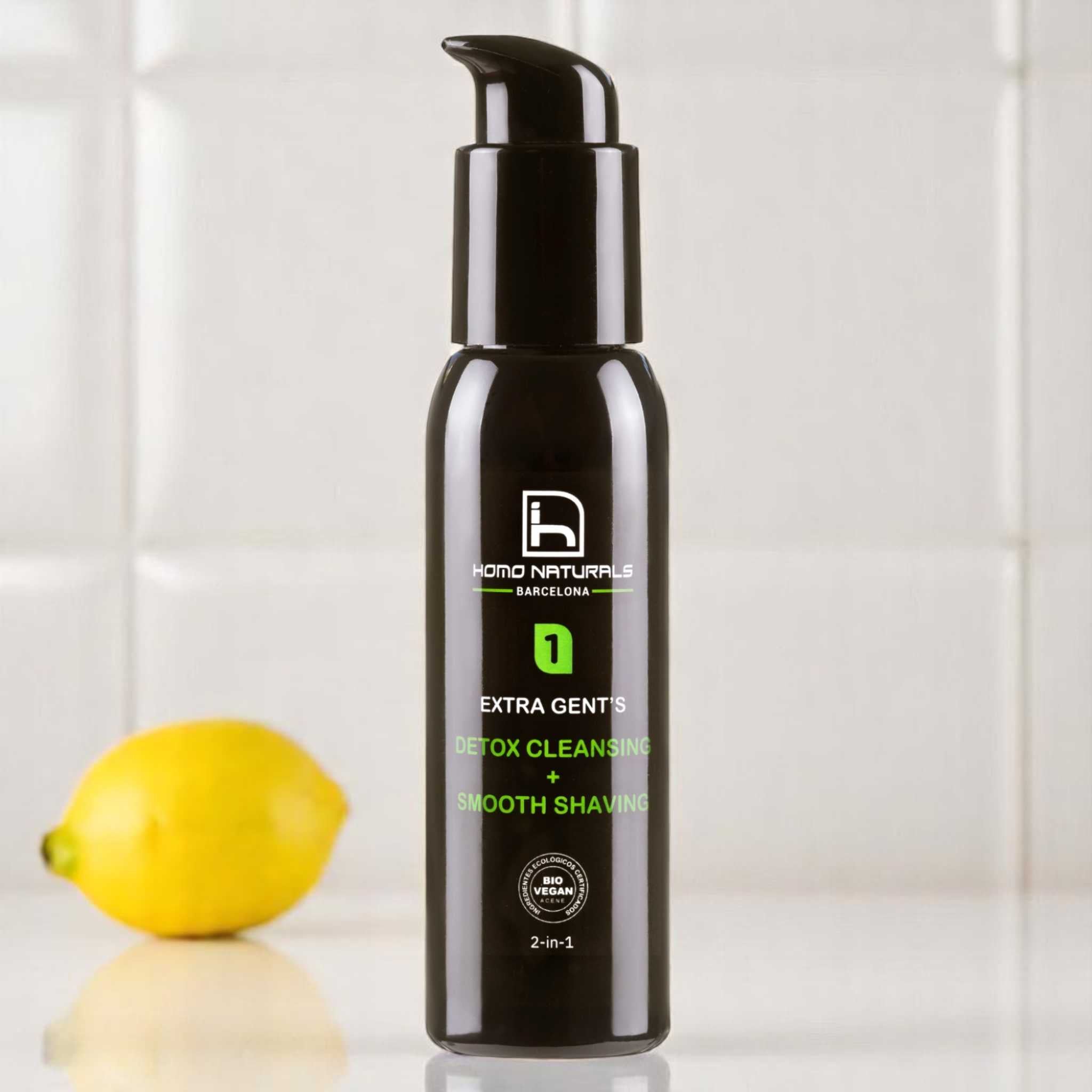 Limpiador facial piel grasa hombre.