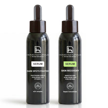Serums antiedad para hombre de Homo Naturals. Con acido hialuronico. Función antimanchas, afinador de poros, pieles sensibles y acneicas. Naturales, ecologicos y veganos.