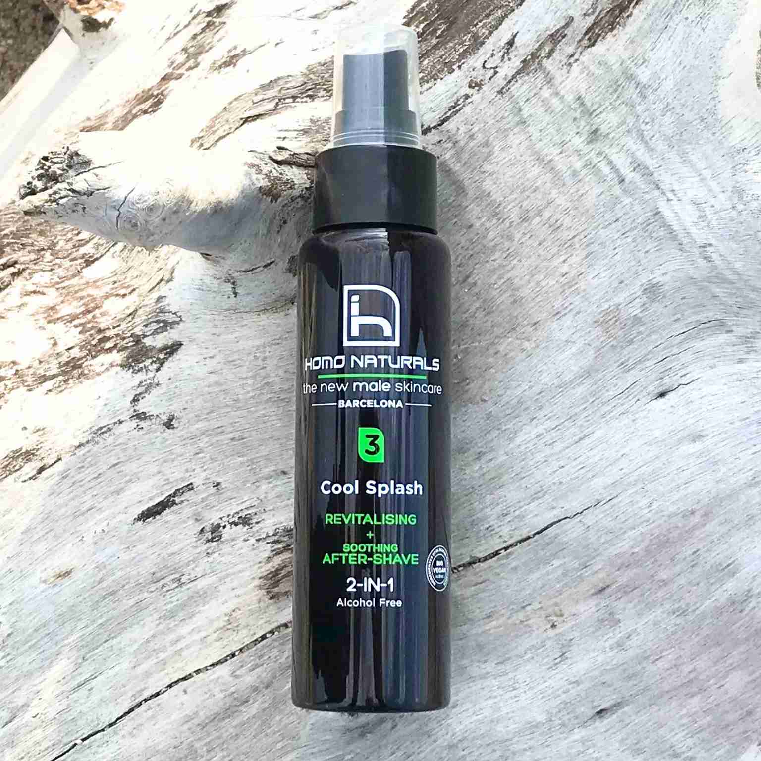 Tonique facial pour hommes. Cosmétique séborégulateur pour homme. Spray visage revitalisant pour peaux grasses. Sans alcool. 100% naturel et écologique