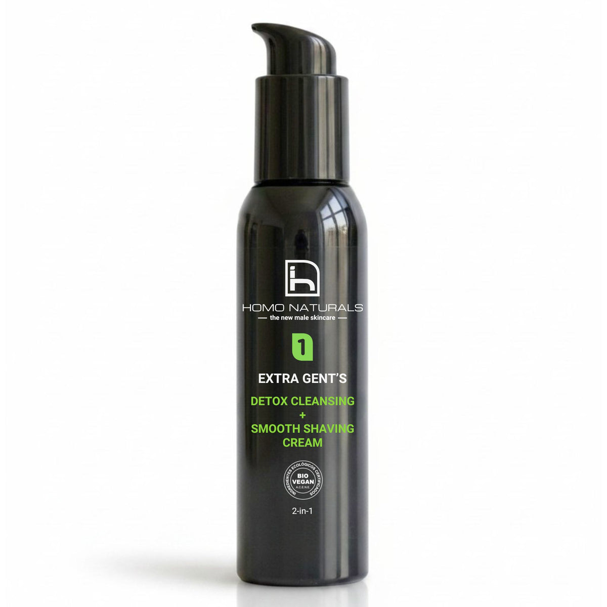 Facial Cleanser for Men + Natural Shaving Cream 2-in-1