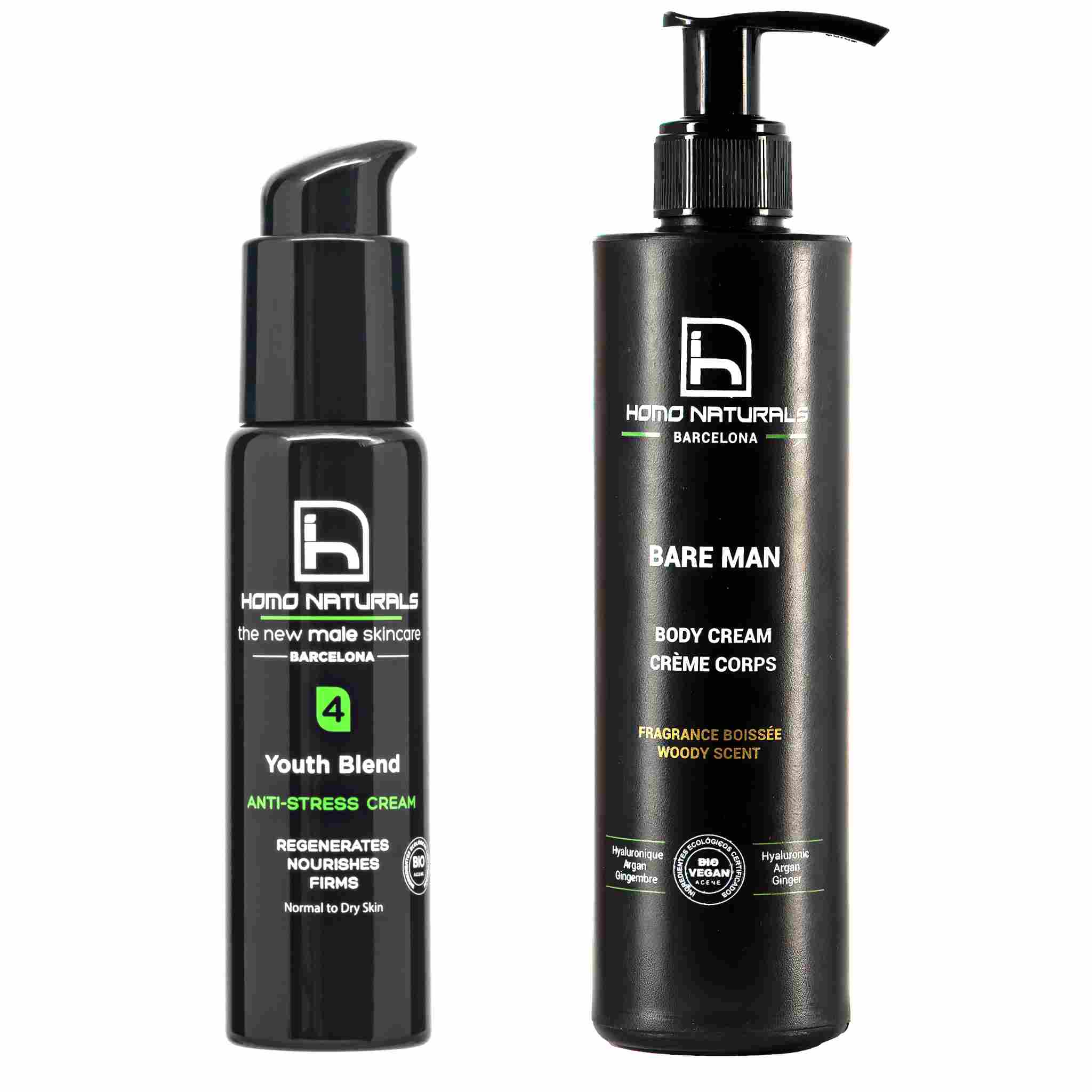 Anti-wrinkle cream for men and body cream for men