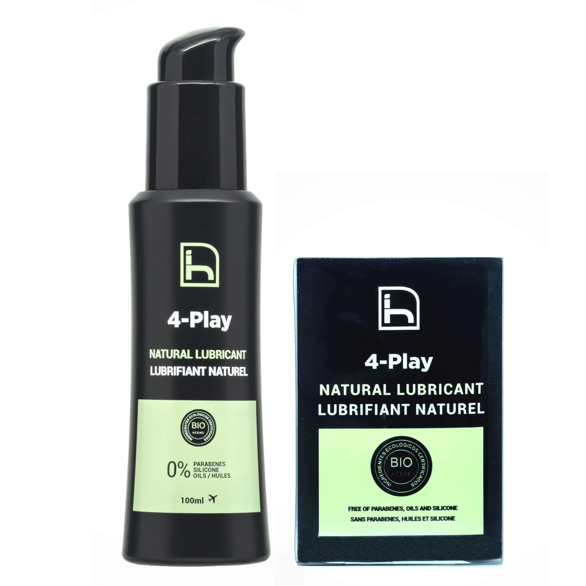 Lubricante natural base agua. Con aloe vera bio. Certificado ecológico y vegano.