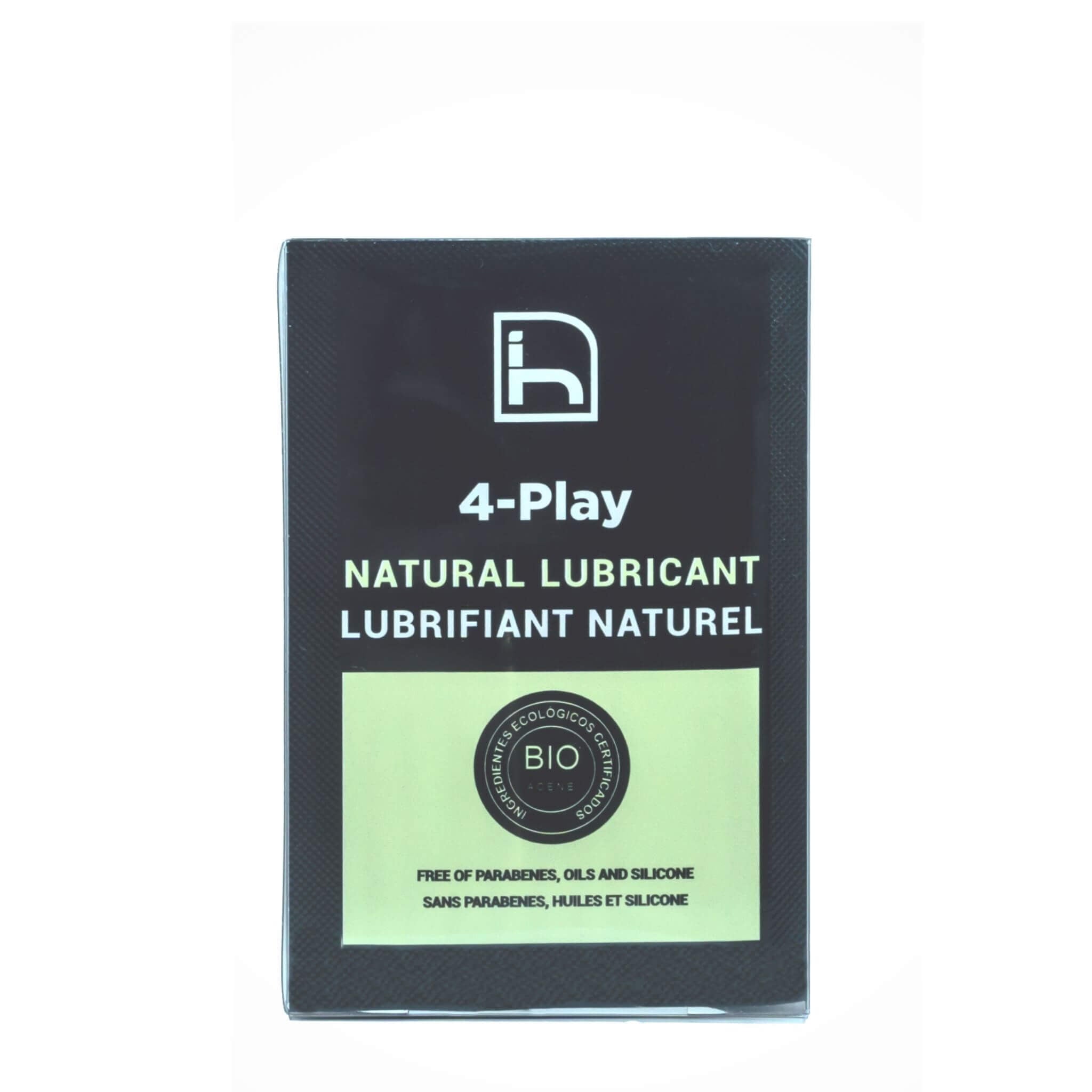 Natural water-based lubricant in single doses. Silicone-free. Without parabens. Ecological and vegan. Organic certificate.